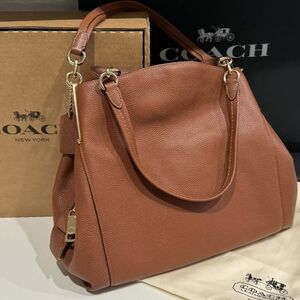 Coach Brown Leather Shoulder Bag